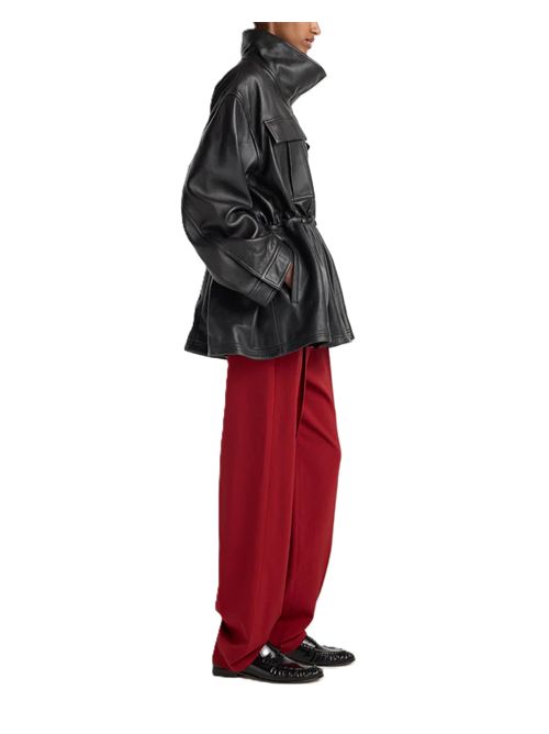 sculptural leather jacket | black Róhe | 420-11-180001_308 BLACK